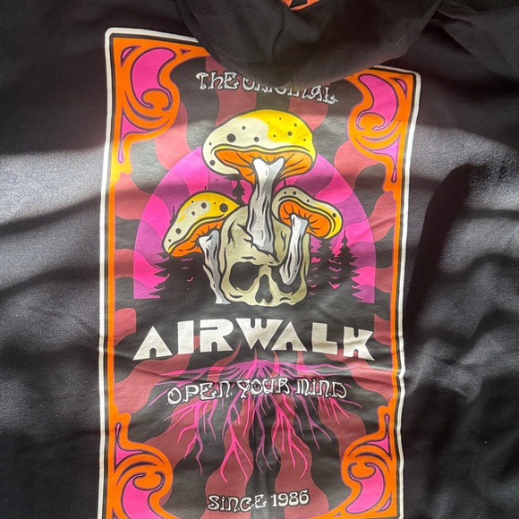 Airwalk Black Hoodie with Orange Logo - Picture 5 of 5